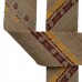 Косая бейка из Японского фактурного хлопка коричневый бордовый темно-желтый ширина 4 см