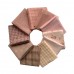 Набор Японских тканей №14 из 9 отрезов фактурного хлопка 35:25 см + 1 отрез принт хлопка 50:55 см
