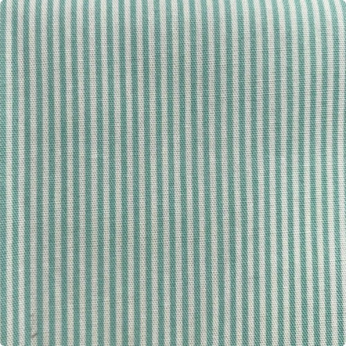 Японский тонкий принтованный хлопок 50:55 см, мелкий рисунок зеленые Полосы 1 мм, плотность ткани 120 гр/м