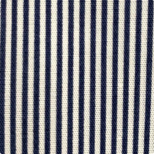Японский тонкий принтованный хлопок 50:55 см, мелкий рисунок темно-синие Полосы 1 мм, плотность ткани 120 гр/м