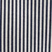 Японский тонкий принтованный хлопок 10:110 см, мелкий рисунок темно-синие Полосы 1 мм, плотность ткани 120 гр/м