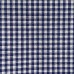 Японский белый принтованный хлопок 10:110 см, мелкий рисунок голубая Клетка 0.3 мм, плетение разреженное плотность ткани 110 гр/м