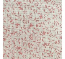 Японский бежевый принт хлопок розовые «Веточки» 10:110 см