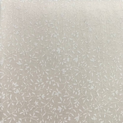 Японский молочный принтованный хлопок 10:110 см, мелкий рисунок белые Веточки 0.5 мм, плотность ткани 120 гр/м