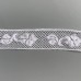 Французское хлопковое кружево Валансьен белое 22 мм, длина 1 метр, артикул 28-1