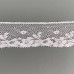 Французское хлопковое кружево Валансьен белое 28 мм, длина 1 метр, артикул 11-5