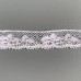 Французское хлопковое кружево Валансьен белое 14 мм, длина 1 метр, артикул 18-4