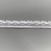 Французское хлопковое кружево Валансьен белое 7 мм, длина 1 метр, артикул 1-9