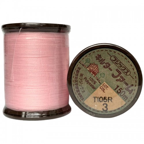 Японские нитки для шитья и стежки Fujix Quilter Farm светло-розовый