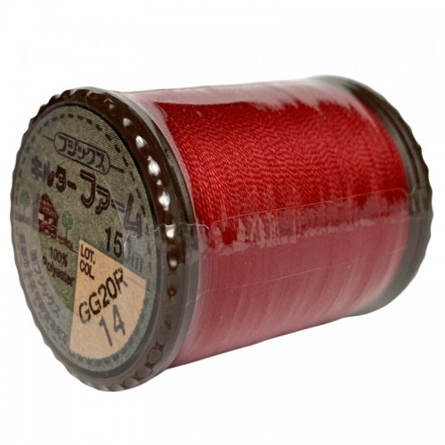 Японские нитки для шитья и стежки Fujix Quilter Farm красный