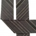 Косая бейка из Японского фактурного хлопка графито-черная ширина 4 см