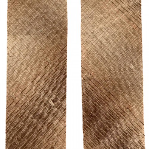 Косая бейка из Японского фактурного хлопка бежевый коричневый светло-коричневый ширина 3 см