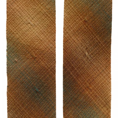 Косая бейка из Японского фактурного хлопка рыже-коричневый коричневый изумрудный ширина 4 см