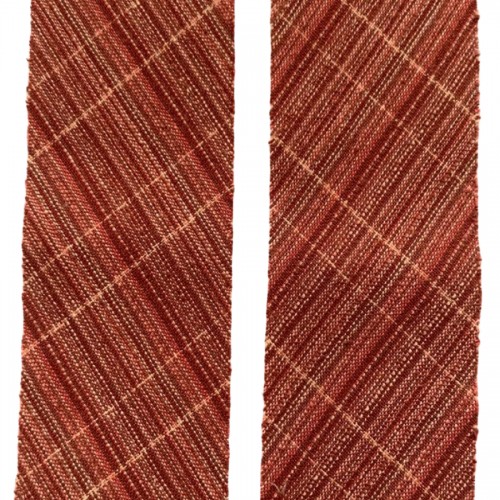 Косая бейка из Японского фактурного хлопка красный бордо розовый ширина 4 см