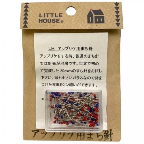 Японские булавки Little House красные/синии длина 20 мм толщина 0.5 мм упаковка 120 штук