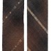 Косая бейка из Японского фактурного хлопка бежевый/горький шоколад ширина 4 см
