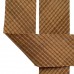 Косая бейка из Японского фактурного хлопка коричневый ширина 4 см