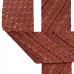 Косая бейка из Японского фактурного хлопка бежевый/красный/бордо ширина 4 см