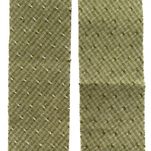 Косая бейка из Японского фактурного хлопка светло-зеленый ширина 4 см