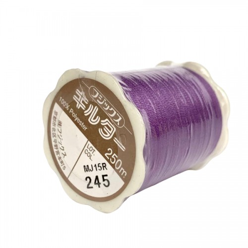 Японские нитки для шитья и стежки Fujix Quilter Farm фиолетовые №245 намотка 250 метров