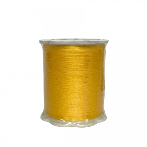 Японские нитки для шитья и стежки Fujix Quilter Farm ярко-желтые №228 намотка 250 метров