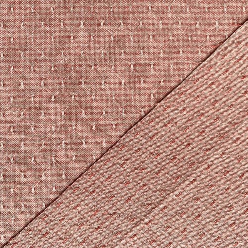 Японский фактурный хлопок 12 красно-розовый размер отреза 50:50 см