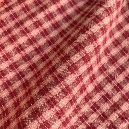 Японский фактурный хлопок 26 бордовый/розовый/красный размер отреза 50:50 см