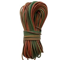 Шнур вощеный градиент зеленый рыжий коричневый 3 мм