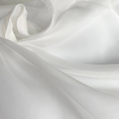 Шелк вуаль молочный/дымка фирмы Valentino размер отреза 50:140 см