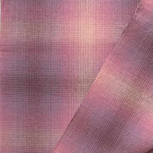 Японский фактурный хлопок 262 сиренево-фиолетовый/розовый/градиент размер отреза 50:50 см