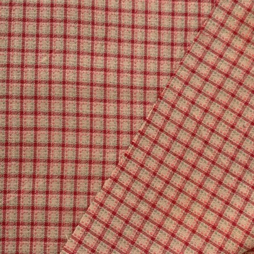 Японский фактурный хлопок 293 красный/розовый/зеленый  размер отреза 50:50 см