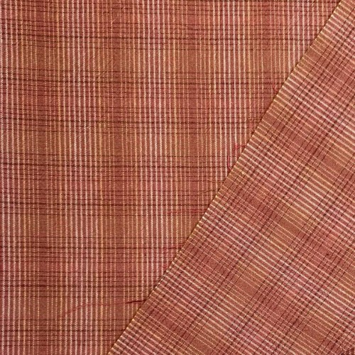 Японский фактурный хлопок 342 рыже-розовый/градиент размер отреза 35:50 см