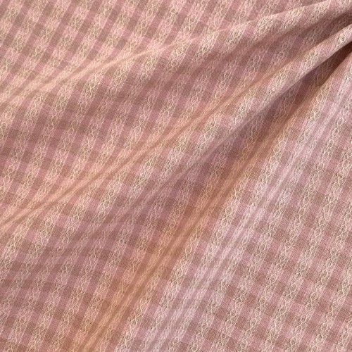 Японский фактурный хлопок 343 розовый/желтый размер отреза 35:50 см