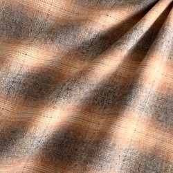 Японский фактурный хлопок #354 коричневый/песочный/серый/градиент