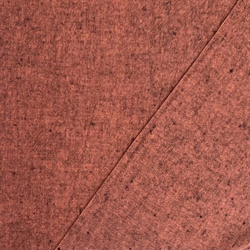 Японский фактурный хлопок 364 темно-кирпичный размер отреза 35:50 см