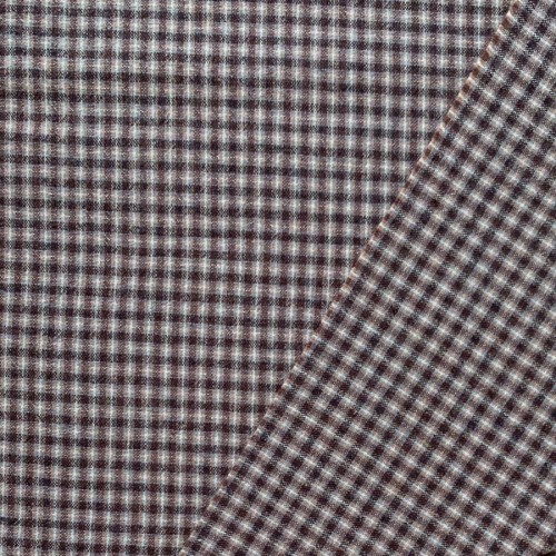 Японский фактурный хлопок 399 коричневый/светло-коричневый/голубой размер отреза 35:50 см