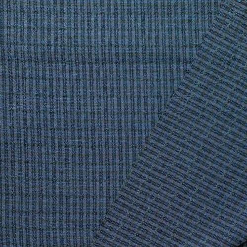 Японский фактурный хлопок 400 синий/зеленый размер отреза 35:50 см