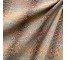 Японский фактурный хлопок #491 бирюзовая/розовый/коричневый/песочный/градиент