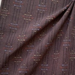 Японский фактурный хлопок #550 коричневый