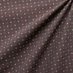 Японский фактурный хлопок #575 бордово-коричневый 