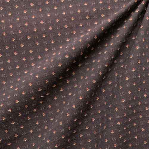 Японский фактурный хлопок 575 бордово-коричневый размер отреза 100:110 см