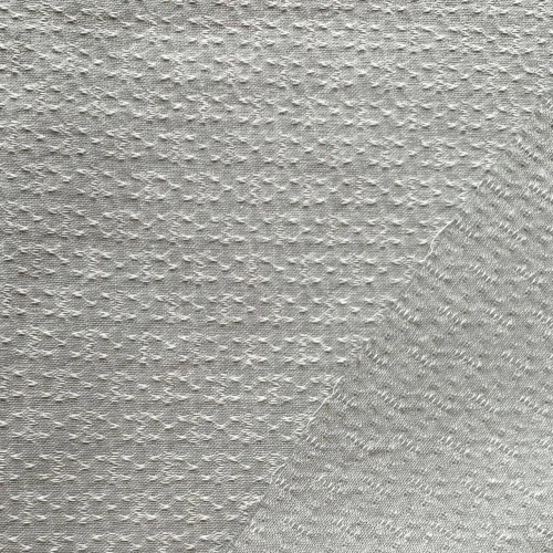 Японский фактурный хлопок 597 светло-серый размер отреза 50:70 см