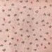 Принтованый хлопок розовый «Тюльпаны» размер отреза 30:110 см, Корея 