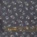 Принтованый хлопок серо-голубой/джинс «Букет» размер отреза 30:110 см, Корея 