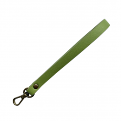 Ручка-петля для сумки с карабином зелёная 