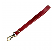 Ручка-петля для сумки с карабином красный 