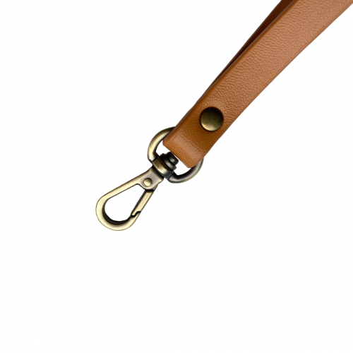 Ручка-петля для сумки с карабином бежевый 