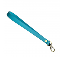 Ручка-петля для сумки с карабином голубой 