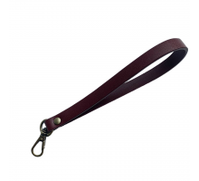 Ручка-петля для сумки с карабином бордовый