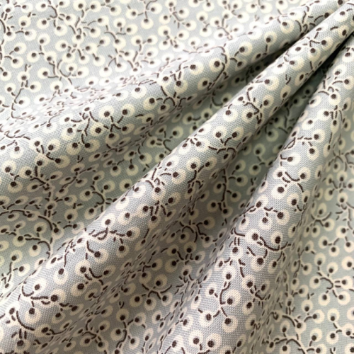 Хлопок принт веточки Moda fabrics 10:110 см серо-бирюзовый